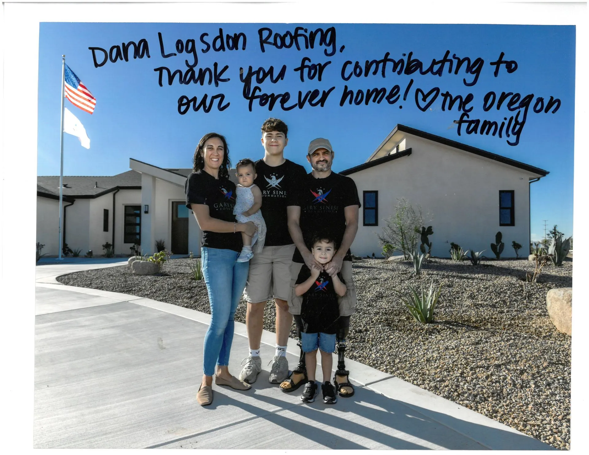 Happy Family With Dana Logsdon Roofing