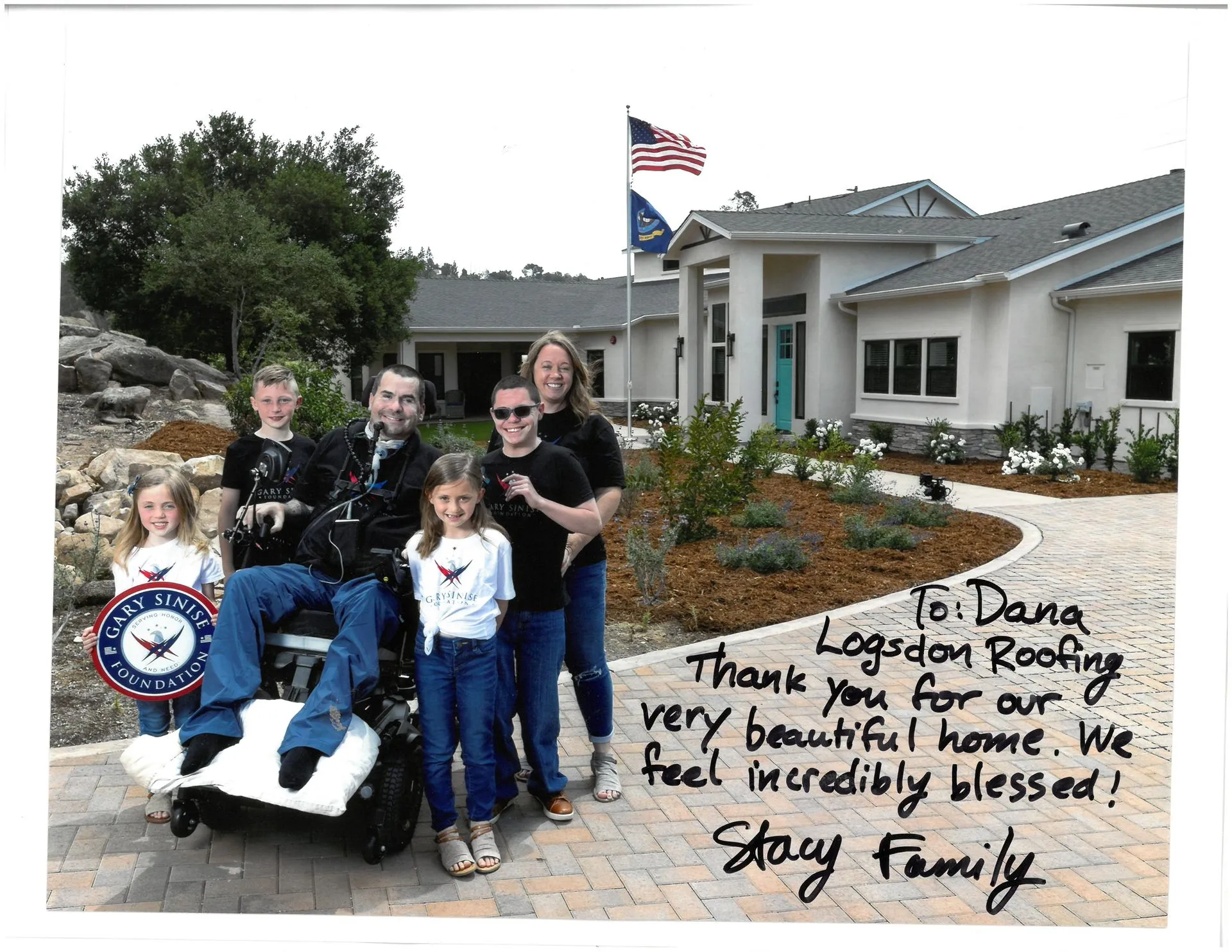 Happy Family With Dana Logsdon Roofing