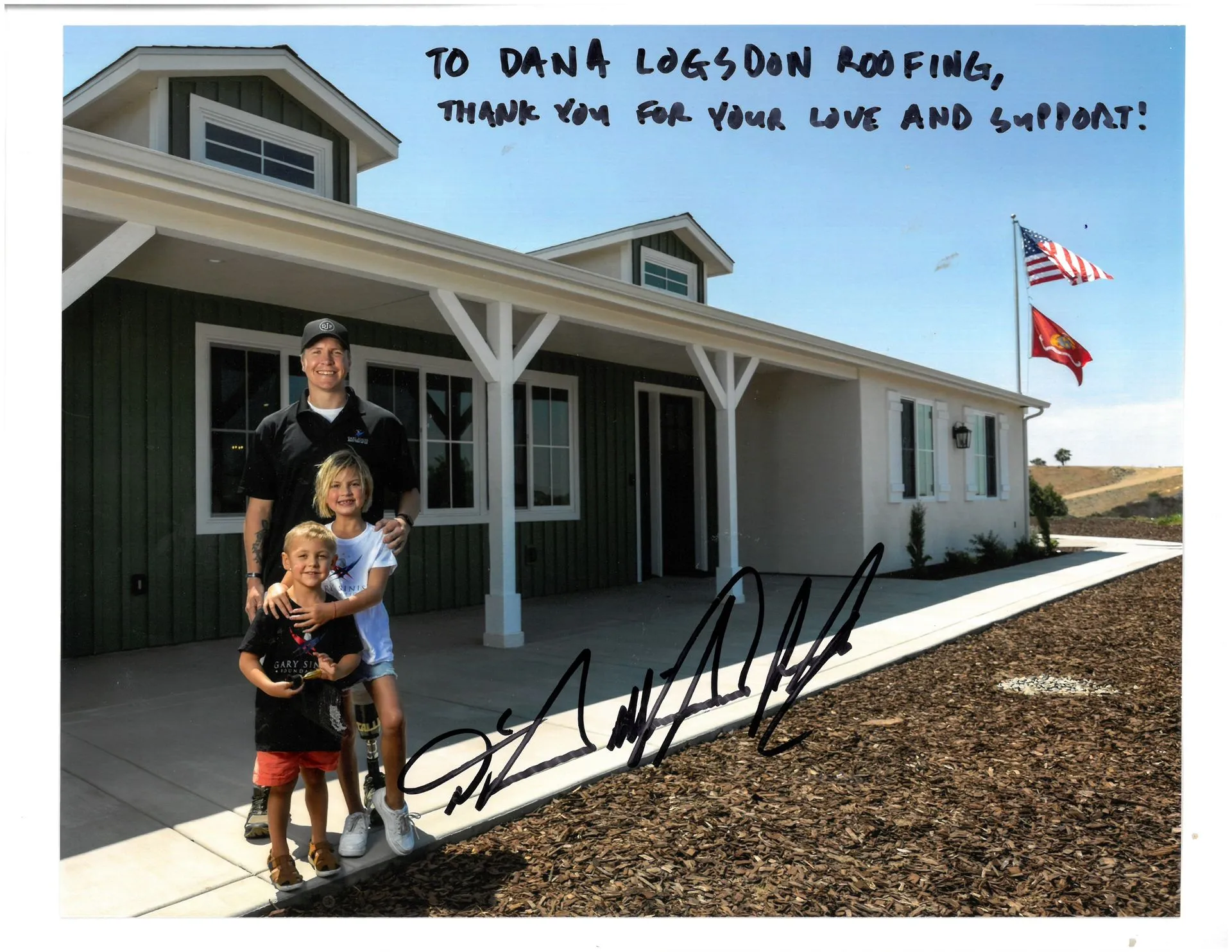 Happy Family With Dana Logsdon Roofing