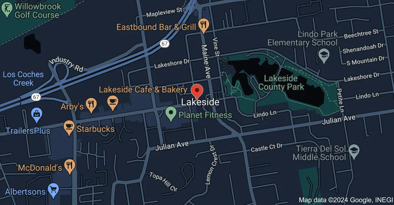 Gutter Installations in Lakeside, California 3 lakeside ca map