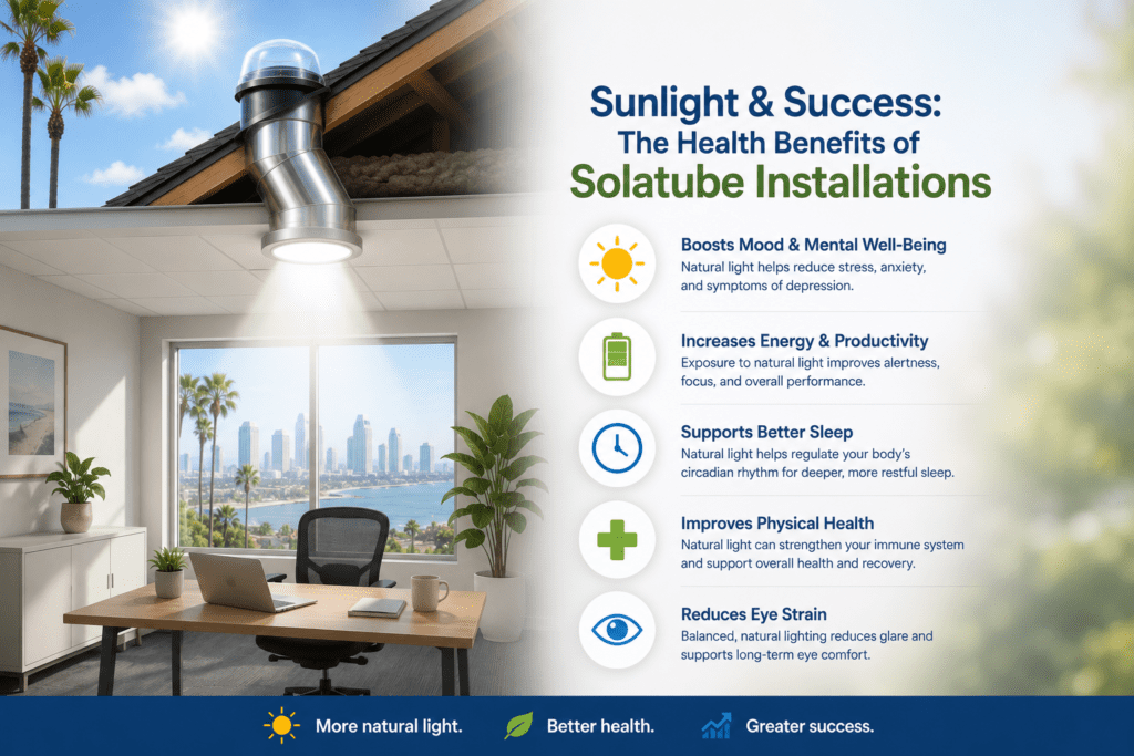Sunlight & Success: The Health Benefits of Solatube Installations 1 Sunlight & Success The Health Benefits of Solatube Installations
