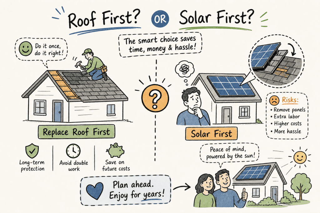Should you replace your roof before installing solar? 1 should you replace your roof before installing solar 1778880712017
