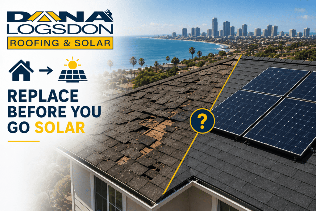 Replace before going solar